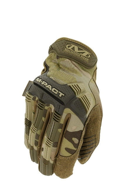 Рукавиці повнопалі тактичні Mechanix M-Pact Gloves Multicam з посиленням долоні та внутрішнє посилення кінчіків пальців ( S ) - зображення 1