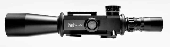 Приціл оптичний March Genesis 6x-60x56 сітка FML-MТ з підсвічуванням. 0.05MIL - зображення 1