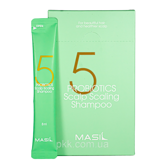 Шампунь для волос с уксусом яблочным Masil 5 Probiotics Apple Vinegar Shampoo в стиках 8 мл - изображение 2