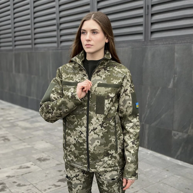 Куртка Pobedov Shadow Жіноча Військова з липучками Піксель 3XL OWku2 8763XLpx - зображення 2