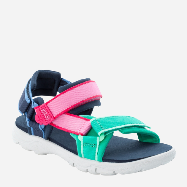 Підліткові спортивні сандалі для дівчинки Jack Wolfskin Seven Seas 3 K 4040061-1226 35 Синій/Зелений (4064993186086) - зображення 2