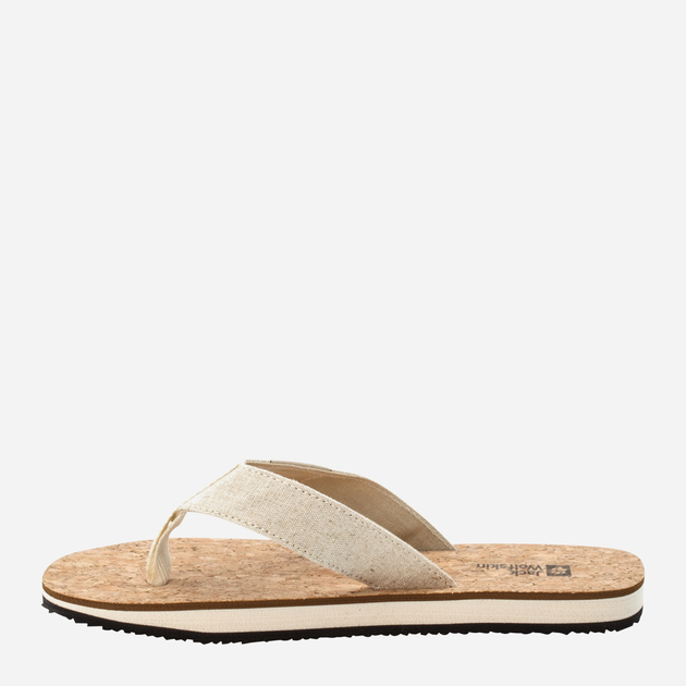 Klapki japonki damskie Jack Wolfskin Ecostride 2 Slipper W 4051931-5324 37 Beżowe (4064993197488) - obraz 3