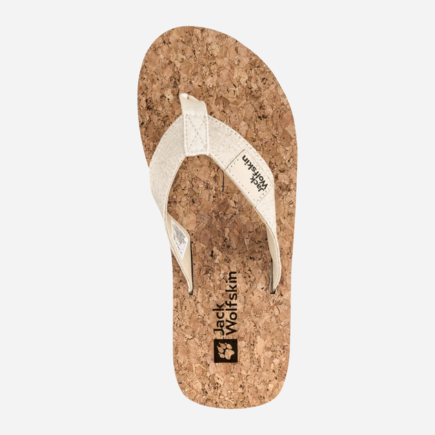 Жіночі в'єтнамки Jack Wolfskin Ecostride 2 Slipper W 4051931-5324 40.5 Бежеві (4064993197518) - зображення 5