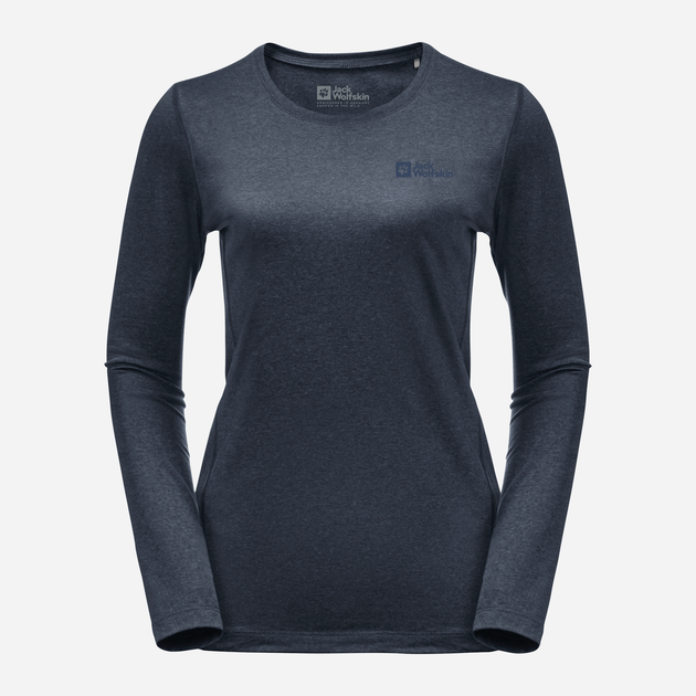 Спортивний лонгслів жіночий Jack Wolfskin Sky Thermal L/S W 1808961-1010 M Темно-синій (4064993571639) - зображення 3