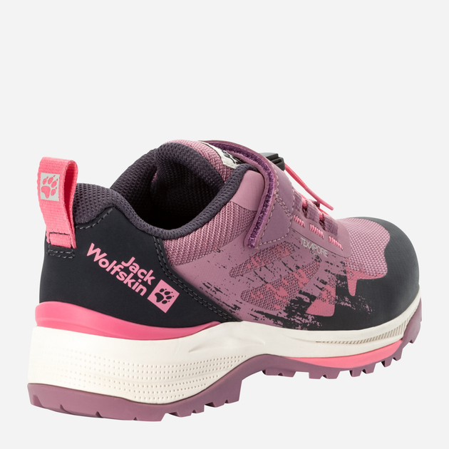 Підліткові трекінгові кросівки для дівчинки Jack Wolfskin Villi Hiker Texapore Low K 4056831-2197 38 Рожеві (4064993728842) - зображення 4