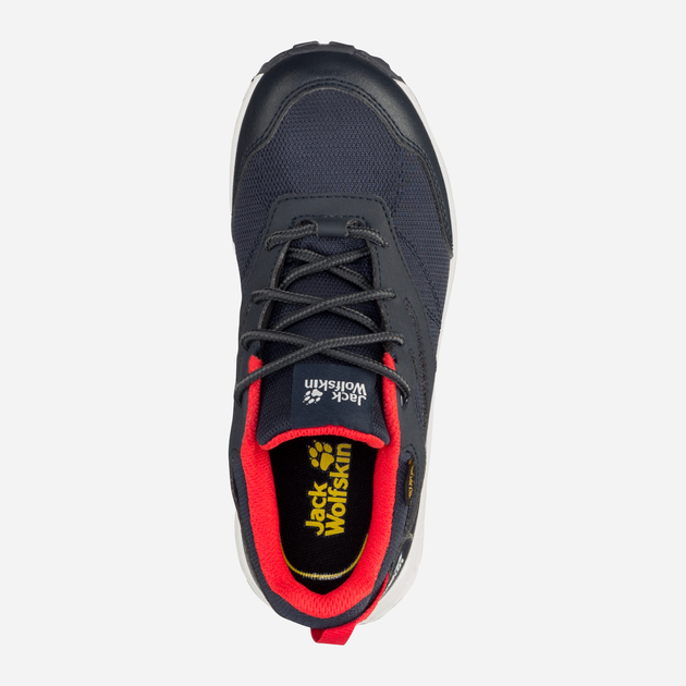 Дитячі трекінгові кросівки для хлопчика Jack Wolfskin Woodland Texapore Low K 4042162-8332 30 Темно-сині/Червоні (4064993186789) - зображення 5