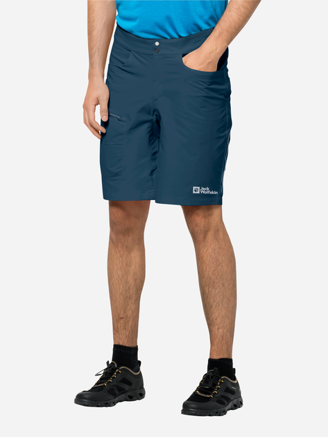 Спортивні шорти чоловічі Jack Wolfskin Tourer Shorts M 1507231-1274 52 Темно-сині (4064993663518) - зображення 1