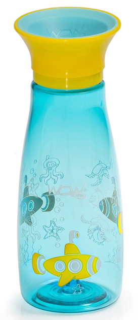 Навчальна пляшечка для годування Wow Cup Mini Sub Marine 350 мл (857689007741) - зображення 1