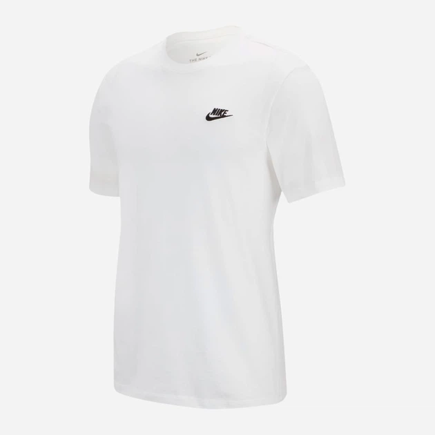 Koszulka męska bawełniana Nike M Nsw Club Tee AR4997-100 2XL Biała (191888618347) - obraz 4