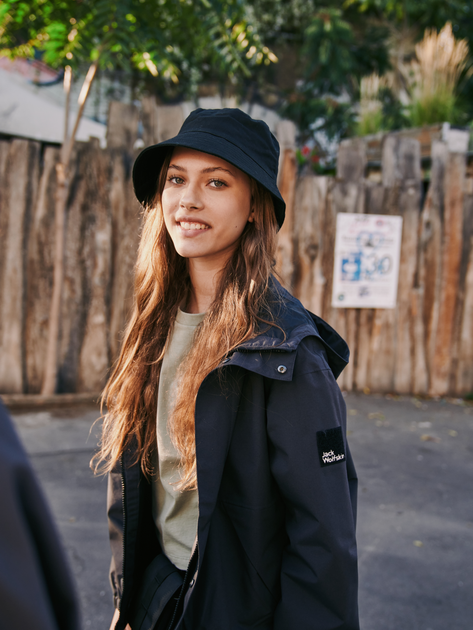 Підліткова укорочена футболка для дівчинки Jack Wolfskin Teen Mosaic T G 1609841-4137 140 см М'ятна (4064993686173) - зображення 3