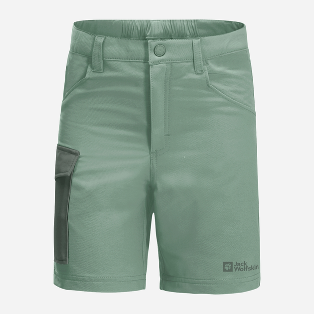 Дитячі шорти для дівчинки Jack Wolfskin Active Shorts K 1609341-4215 128 см Зелені (4064993682533) - зображення 1