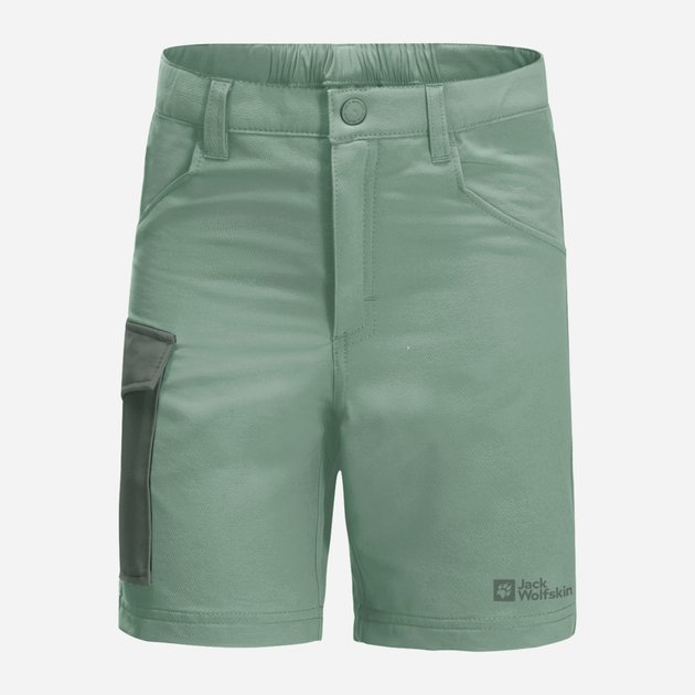 Krótkie spodenki młodzieżowe dziewczęce Jack Wolfskin Active Shorts K 1609341-4215 164 cm Zielone (4064993682502) - obraz 1