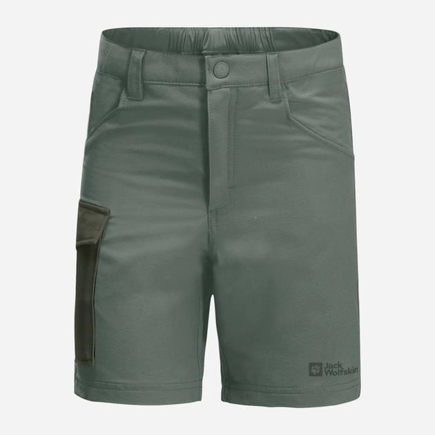 Дитячі шорти для хлопчика Jack Wolfskin Active Shorts K 1609341-4311 152 см Темно-зелені (4064993682595) - зображення 1