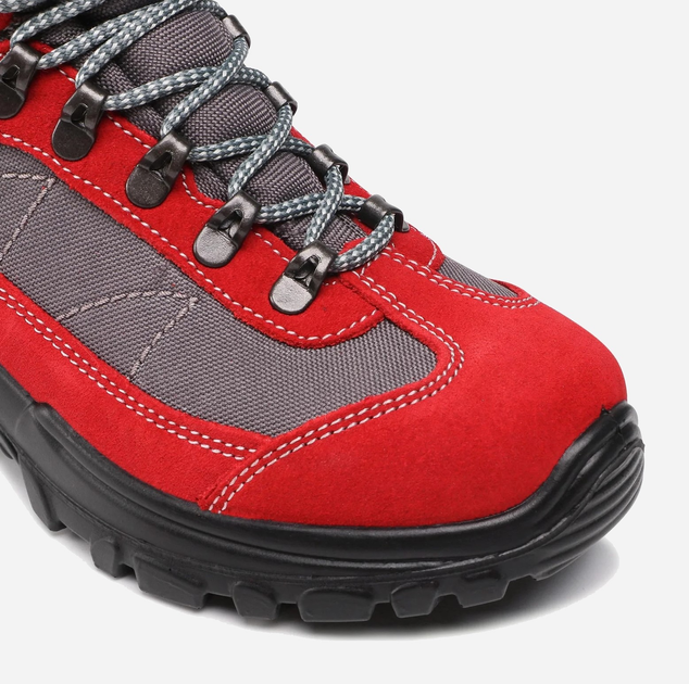 Buty trekkingowe damskie Grisport 13362SV87G 36 24 cm Szare z czerwonym (5907483400738) - obraz 5