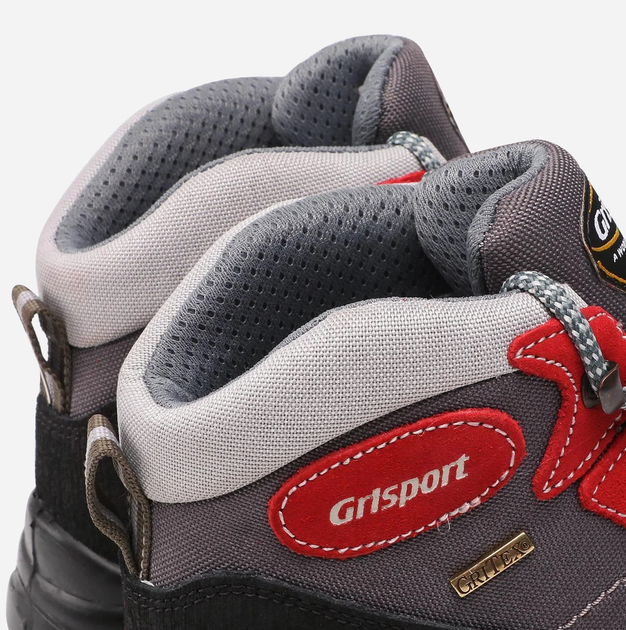 Жіночі черевики для трекінгу з мембраною Grisport 13362SV87G 40 26.7 см Сірі з червоним (5907483400776) - зображення 6