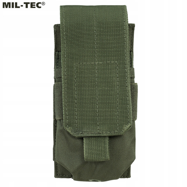 Підсумок для магазину М4/М16/АК/AR15 Олива Mil-Tec MAG.TASCHE M4/M16 SINGLE OLIV (13496501) - зображення 1