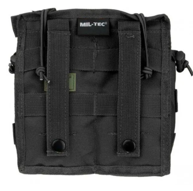 Подсумок тактический для магазина двойной Черный Mil-Tec MAG TASCHE OPEN TOP DOUBLE SCHWARZ (13497002) - изображение 2