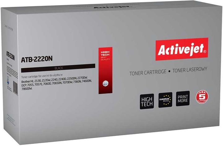 Тонер-картридж Activejet для Brother TN-2220/TN-2010 Black (5901443011552) - зображення 1