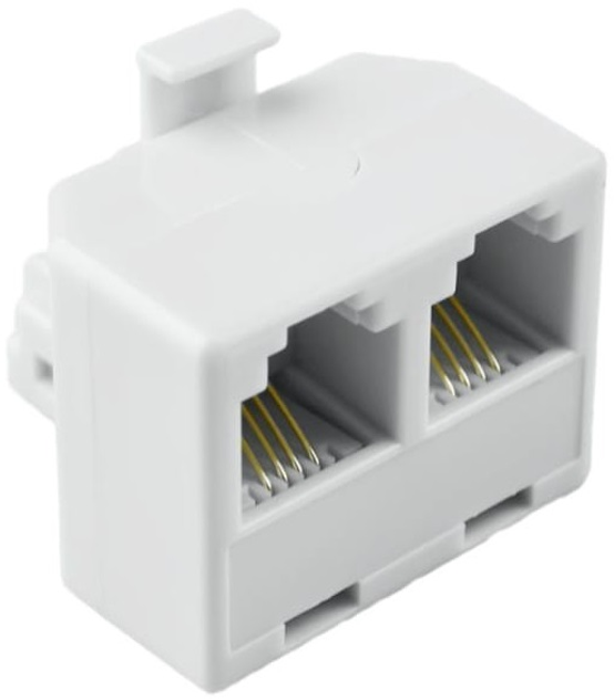 Zlaczka DPM RJ45 wtyk i 2 gniazda (5903332589968) - obraz 2