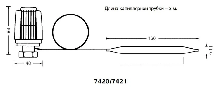 Термоголовка Herz 742100 з накладним датчиком 40-70°С - Фото 4 Термоголовка Herz 742100 з накладним датчиком 40-70°С - изображение 4