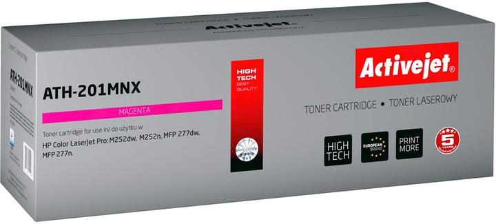 Toner Activejet do HP 201 CF403X Magenta (5901443117018) - obraz 1