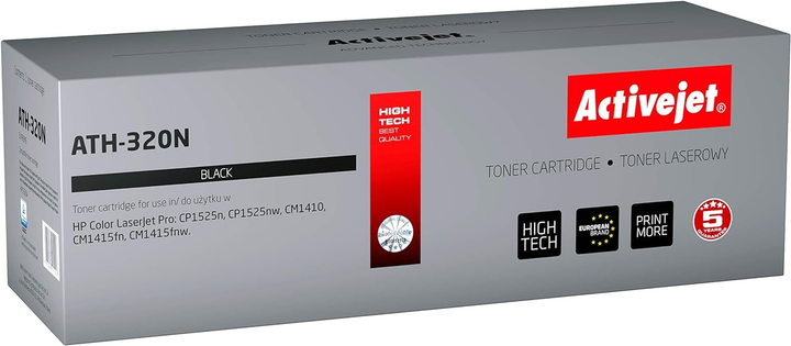 Тонер-картридж Activejet для HP 128A CE320A Black (5901443011026) - зображення 1