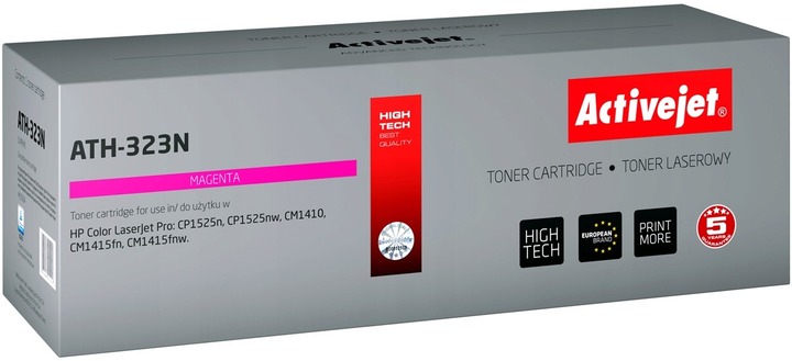 Toner cartridge Activejet do HP 128A CE323A Magenta (5901443011057) - obraz 1