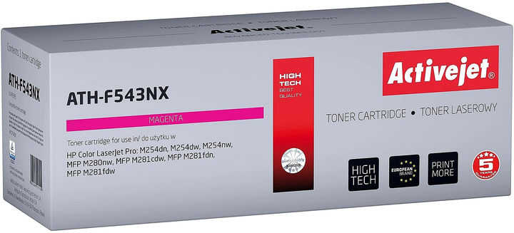 Toner Activejet do HP 540 CF543X Magenta (5901443117155) - obraz 1