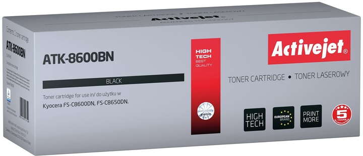 Toner Activejet do Kyocera TK-8600K Black (5901443117759) - obraz 1