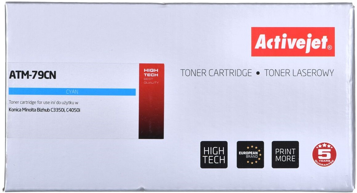 Toner Activejet do Minolta TNP79C Cyan (5901443119999) - obraz 1