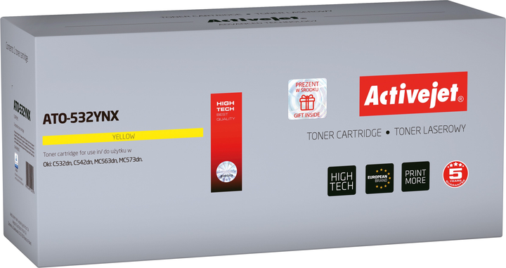 Тонер-картридж Activejet для Oki 46490605 Yellow (5901443115472) - зображення 1