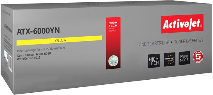 Toner Activejet do Xerox 106R01633 Yellow (5901443094302) - obraz 1