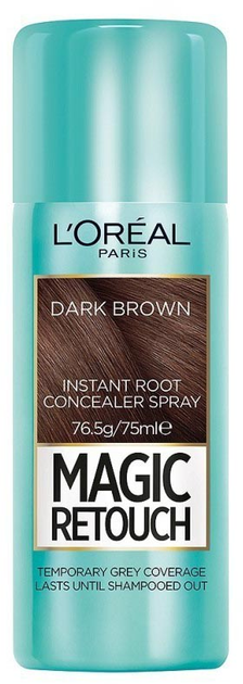 Спрей для ретушування коренів L'oreal Magic Retouch instant Dark Brown 75 мл (3600523193042) - зображення 1