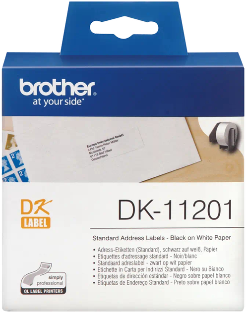 Етикетки Brother в рулоні (DK-11201) - зображення 2