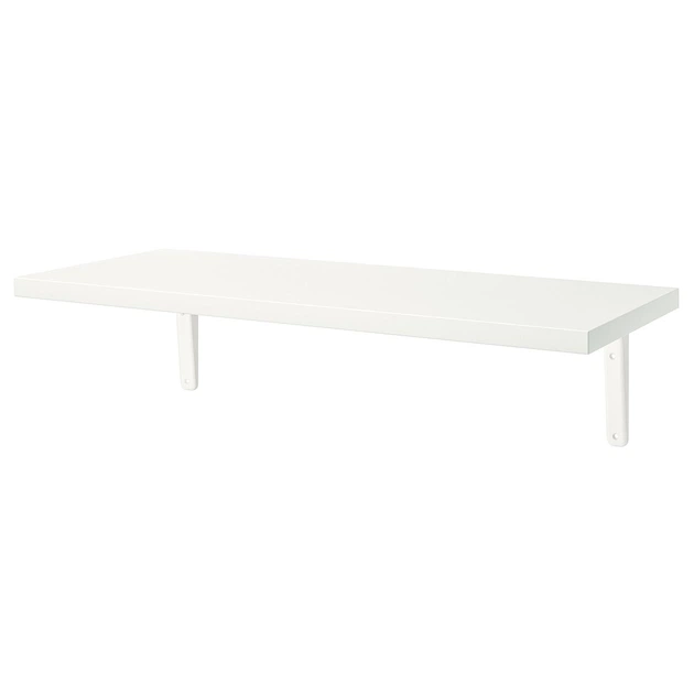 Полиця з кронштейном IKEA BERGSHULT/TOMTHULT, білий, 80х30 см, 194.183.24 - зображення 2