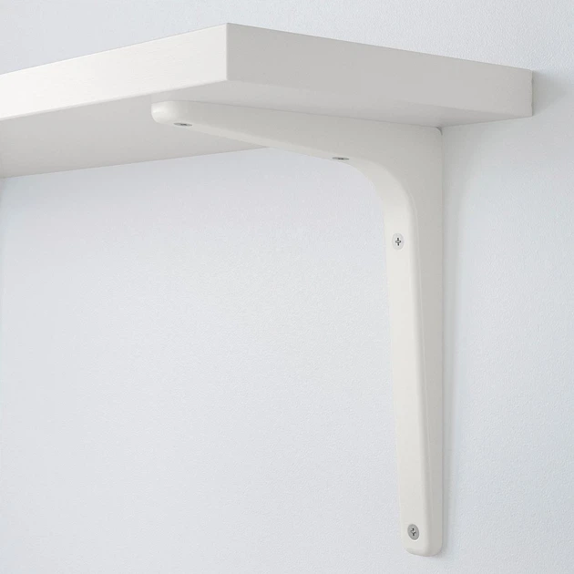 Полиця з кронштейном IKEA BERGSHULT/TOMTHULT, білий, 80х30 см, 194.183.24 - зображення 12