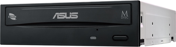 Napęd optyczny ASUS DVD-RW Wewnętrzny PC SATA Czarny (DRW-24D5MT/BLK/G/AS) - obraz 1
