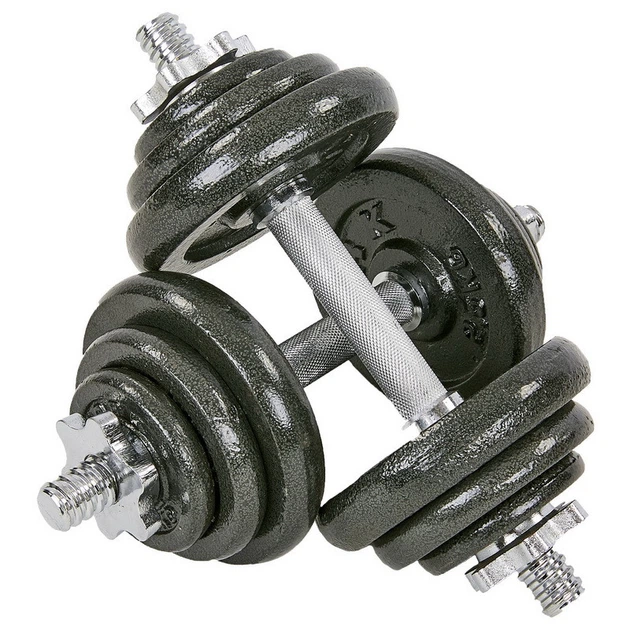 Гантели разборные 20кг (2шт по 10 кг) стальные наборные гантели Zelart Fit 8212-20 - изображение 2