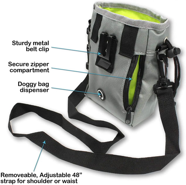 Сумка для вигулу та тренувань собак Voyager Pet Nylon Waterproof Dog Treat Training - Фото 7 Сумка для вигулу та тренувань собак Voyager Pet Nylon Waterproof Dog Treat Training - зображення 7