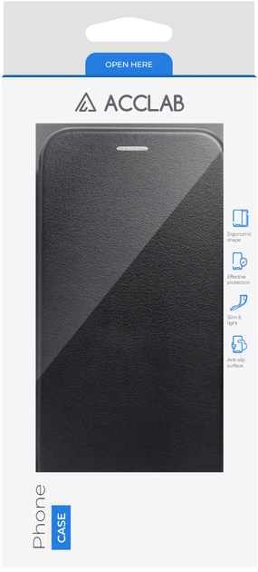 Чохол-книжка для смартфона Acclab Elegance для Motorola Moto G32 Black (1283126584145) - зображення 2