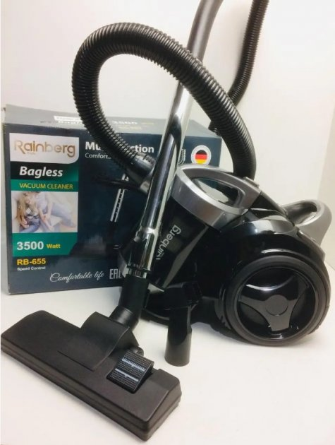 Пилосос контейнерний Rainberg RB 655 колбовий без торбинок HPA фільтр 3,5L 2500W - Фото 6 Пилосос контейнерний Rainberg RB 655 колбовий без торбинок HPA фільтр 3,5L 2500W - изображение 6