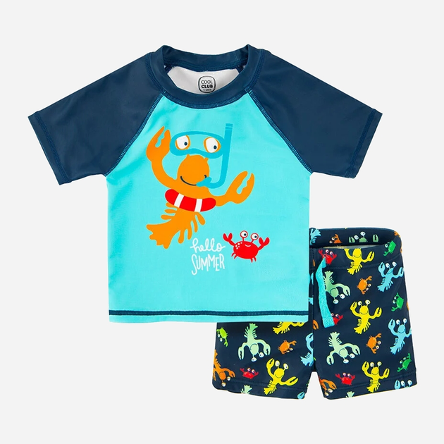 Komplet do pływania dziecięcy (koszulka + kąpielówki) dla chłopca Cool Club CCB2402991-00 92/98 cm Wielokolorowy (5903977332530) - obraz 1
