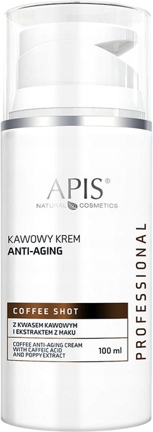 Крем для обличчя Apis Coffee Shot Anti-Aging Cream з кавовою кислотою та екстрактом маку 100 мл (5901810008611) - зображення 1