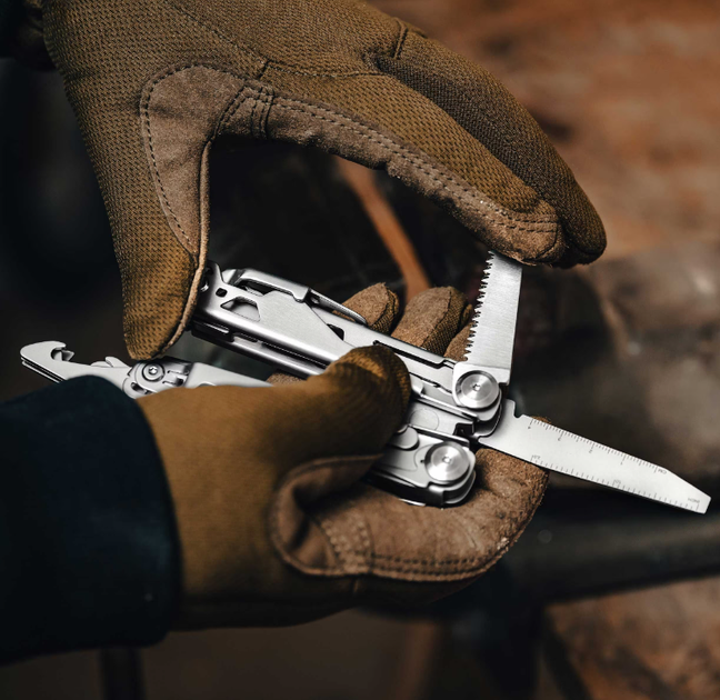 Мультитул Badger Outdoor Solid Silver 16 Інструментів Сірий BO-MT-M4 - зображення 8