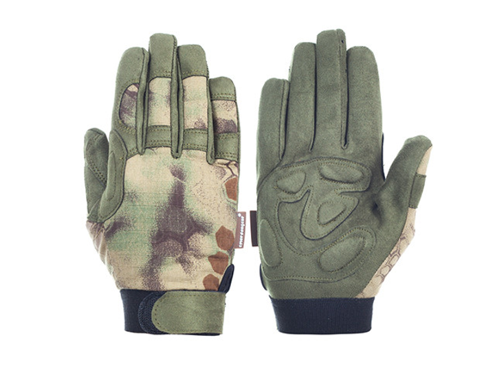 Легкі тактичні рукавички в камуфляжі (Розмір S) – MR [Emerson] - зображення 1