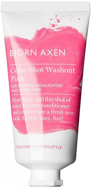 Farba do włosów Björn Axén Color Shot Washout zmywalna Pink 50 ml (7350001703879) - obraz 1