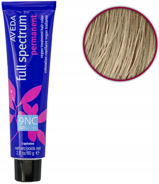 Farba do włosów Aveda Full Spectrum Permanent Hair Color wegańska trwała 9NC 80 g (18084029589) - obraz 1