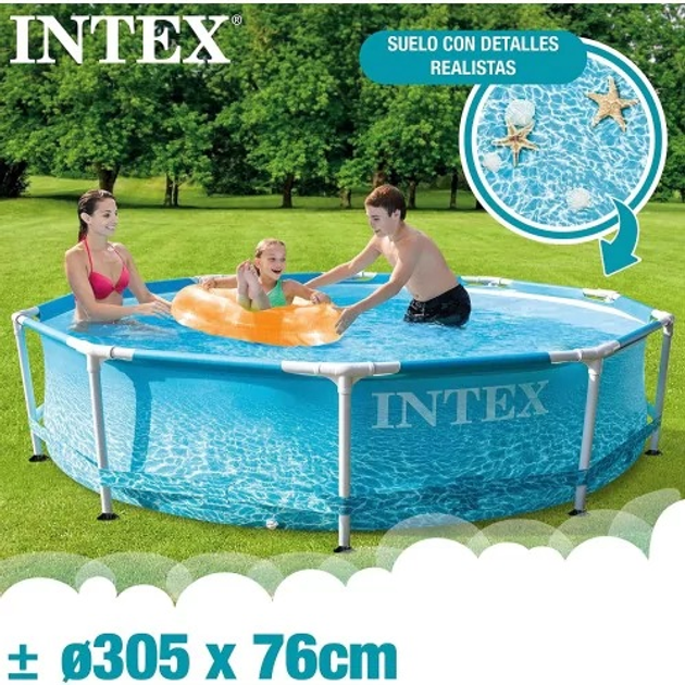 Каркасний басейн Intex Beachside Metal Frame Pool Set 305 x 76 см (6941057420608) - зображення 1