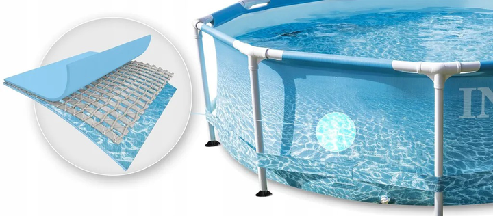 Каркасний басейн Intex Beachside Metal Frame Pool Set 305 x 76 см (6941057420608) - зображення 5