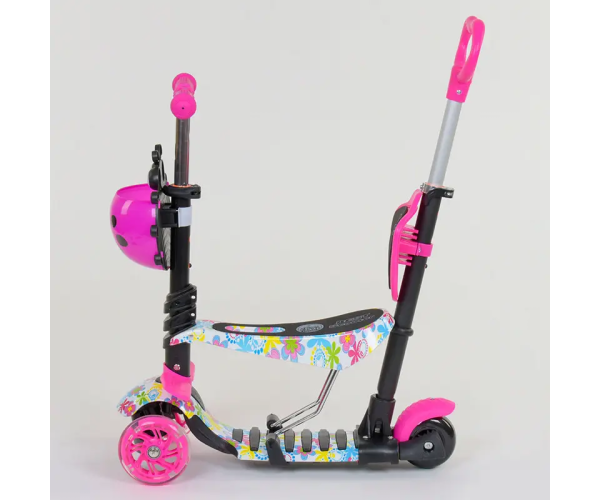 Дитячий самокат 5 в 1 3-х колісний Best Scooter 62310 з батьківською ручкою та підніжками - Фото 2 Дитячий самокат 5 в 1 3-х колісний Best Scooter 62310 з батьківською ручкою та підніжками - изображение 2